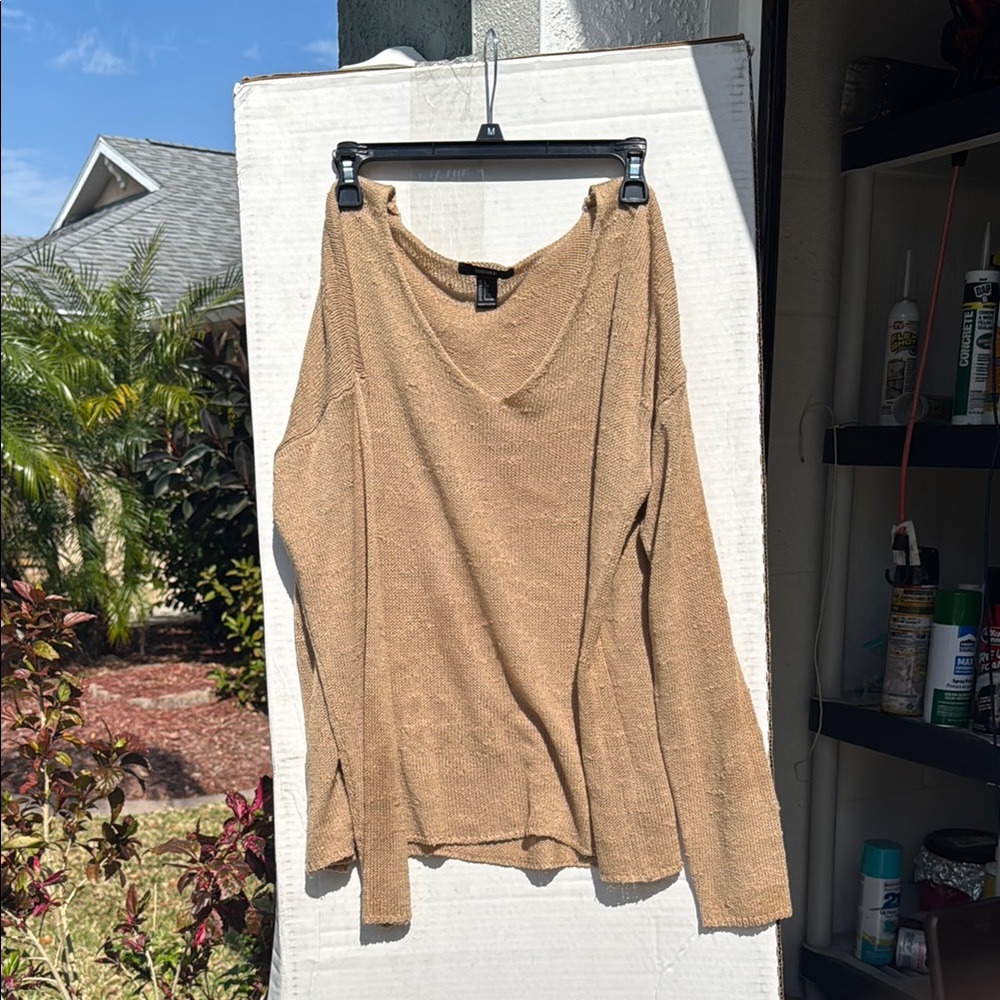 Women's Tan Sweater Top